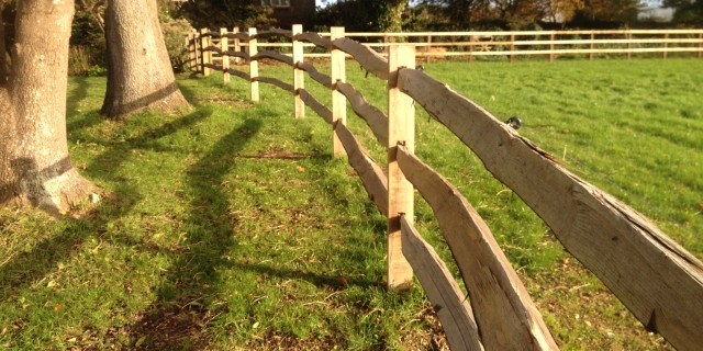 Cleft chestnut fencing